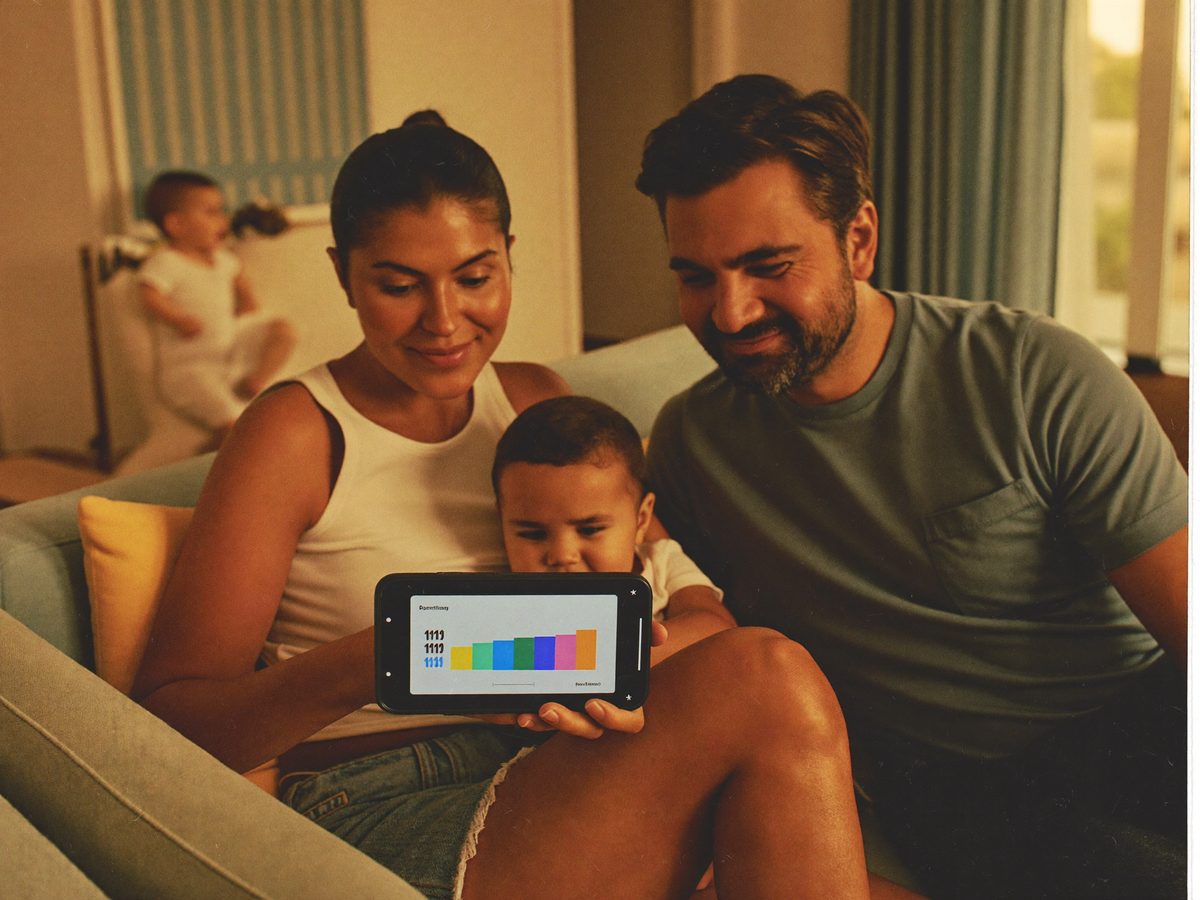 Parents following their child's therapy progress on the TherapyConnectData app